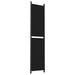 5-panel Room Divider Black 250x220 Cm Fabric Tpbxpt