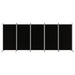 5-panel Room Divider Black 433x180 Cm Fabric Tpbxlk