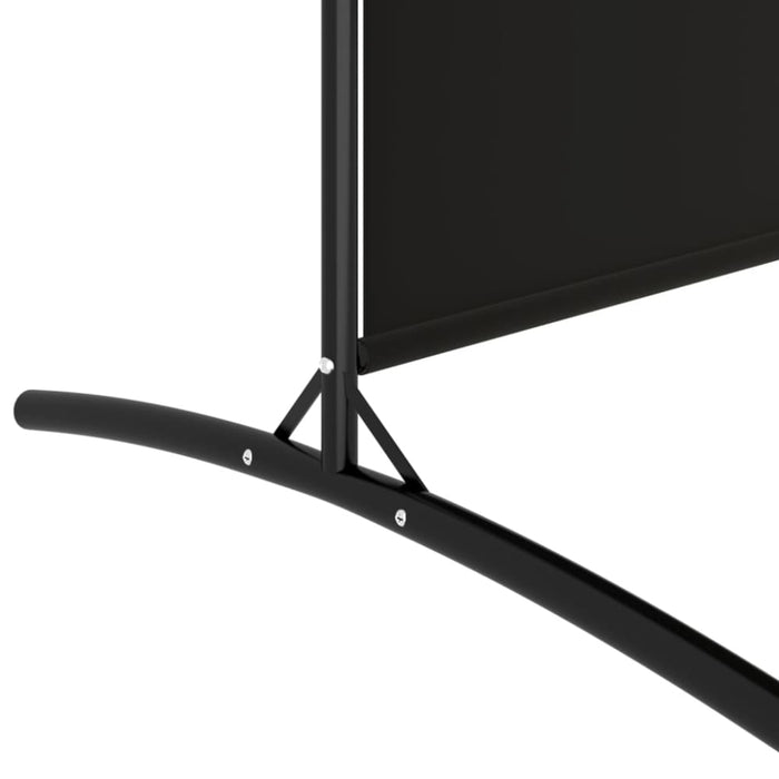5-panel Room Divider Black 433x180 Cm Fabric Tpbxlk