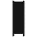 5 Panel Room Divider Black Gl406