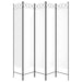 5-panel Room Divider White 200x200 Cm Fabric Tpbopa