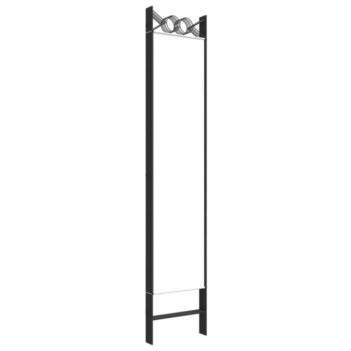 5-panel Room Divider White 200x200 Cm Fabric Tpbopa