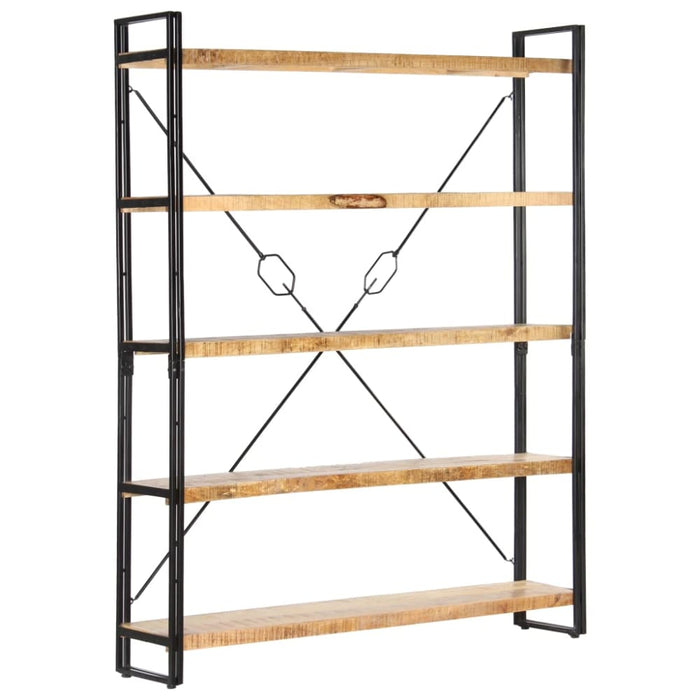 5-tier Bookcase Solid Mango Wood Xnlpnb