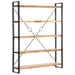 5-tier Bookcase Solid Mango Wood Xnlpnb