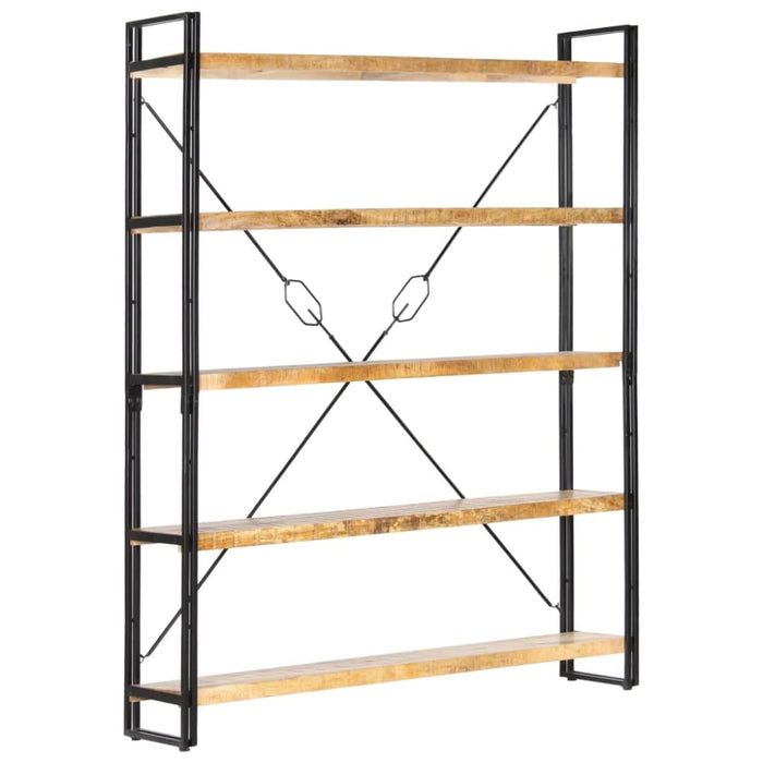 5-tier Bookcase Solid Mango Wood Xnlpnb