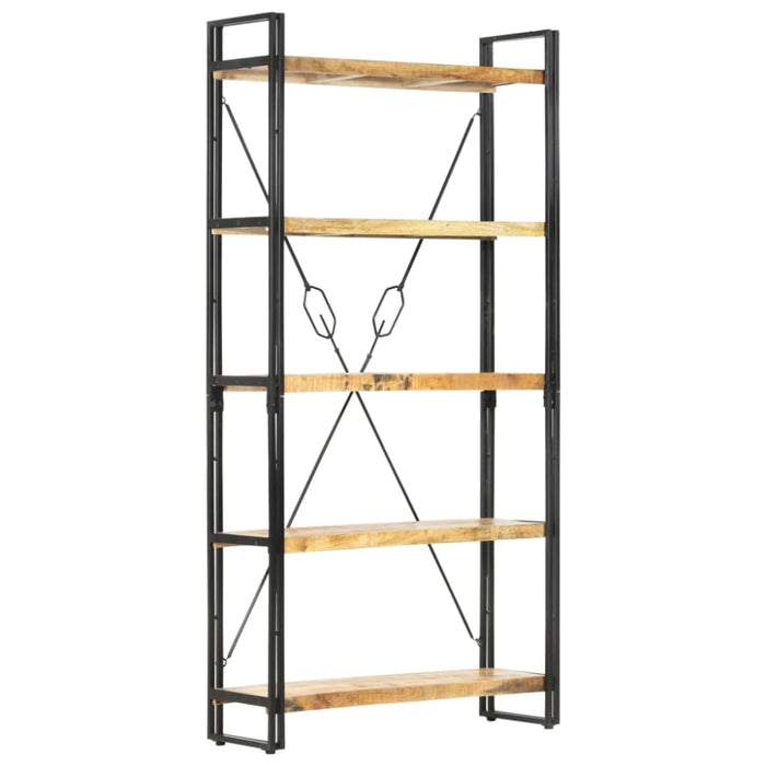 5-tier Bookcase Solid Mango Wood Xnlpno