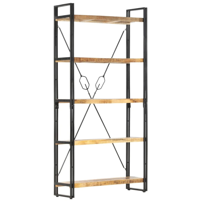 5-tier Bookcase Solid Mango Wood Xnlpno