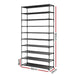 50 Pairs 10 Tier Shoe Rack Metal Shelf Holder Stackable