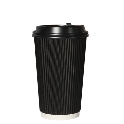 500 Pcs 16oz Disposable Takeaway Coffee Paper Cups Triple