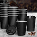 500 Pcs 16oz Disposable Takeaway Coffee Paper Cups Triple