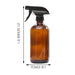 Goslash Picks 4x 500ml Amber Glass Spray Bottles Trigger