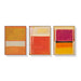 50cmx70cm Colourful 3 Sets By Mark Rothko Black Frame