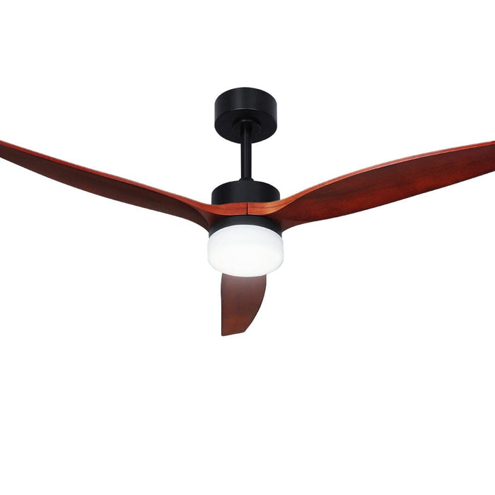 52’’ Ceiling Fan Led Light Remote Control Wooden Blades