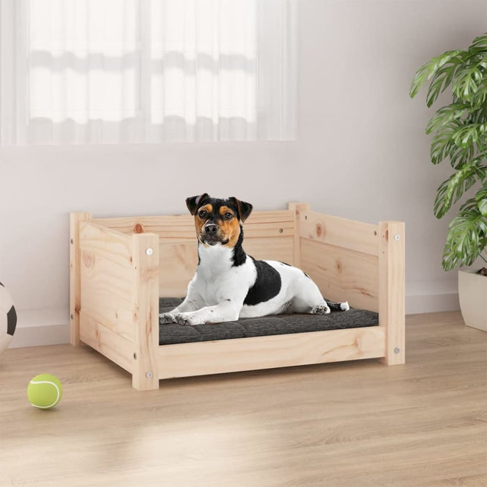 Dog Bed 55.5x45.5x28 Cm Solid Pine Wood Nxoaax