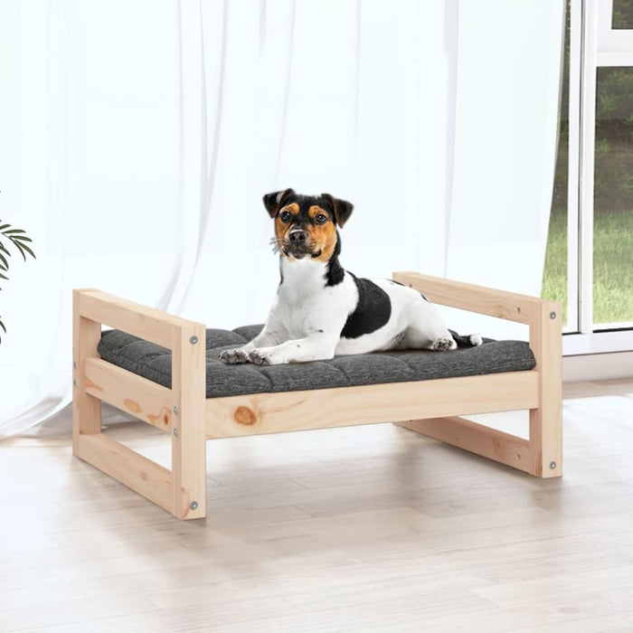 Dog Bed 55.5x45.5x28 Cm Solid Pine Wood Nxoali