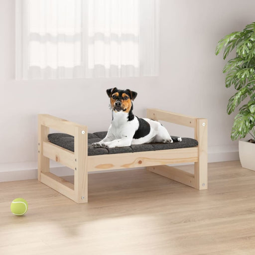 Dog Bed 55.5x45.5x28 Cm Solid Pine Wood Nxoali