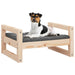 Dog Bed 55.5x45.5x28 Cm Solid Pine Wood Nxoali