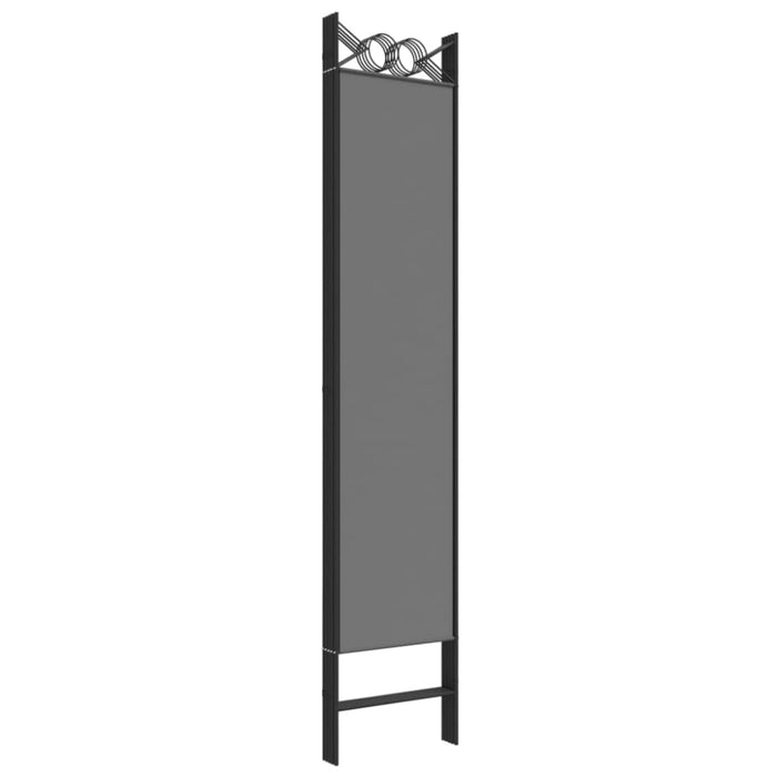 6-panel Room Divider Anthracite 240x200 Cm Fabric Tpbolb