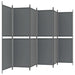 6-panel Room Divider Anthracite 300x180 Cm Fabric Tpbxxa