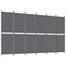 6-panel Room Divider Anthracite 300x180 Cm Fabric Tpbxxa