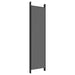 6-panel Room Divider Anthracite 300x200 Cm Fabric Tpbokx