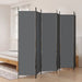 6-panel Room Divider Anthracite 300x200 Cm Fabric Tpbokx