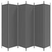 6-panel Room Divider Anthracite 300x200 Cm Fabric Tpbokx