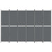 6-panel Room Divider Anthracite 300x200 Cm Fabric Tpbxab