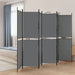 6-panel Room Divider Anthracite 300x200 Cm Fabric Tpbxab