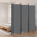 6-panel Room Divider Anthracite 300x220 Cm Fabric Tpbxbn