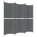 6-panel Room Divider Anthracite 300x220 Cm Fabric Tpbxpl