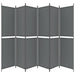 6-panel Room Divider Anthracite 300x220 Cm Fabric Tpbxpl