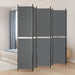 6-panel Room Divider Anthracite 300x220 Cm Fabric Tpbxpl