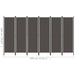 6 Panel Room Divider Anthracite Gl259