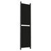 6-panel Room Divider Black 300x200 Cm Fabric Tpbxao