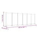 6-panel Room Divider Black 520x180 Cm Fabric Tpbxit
