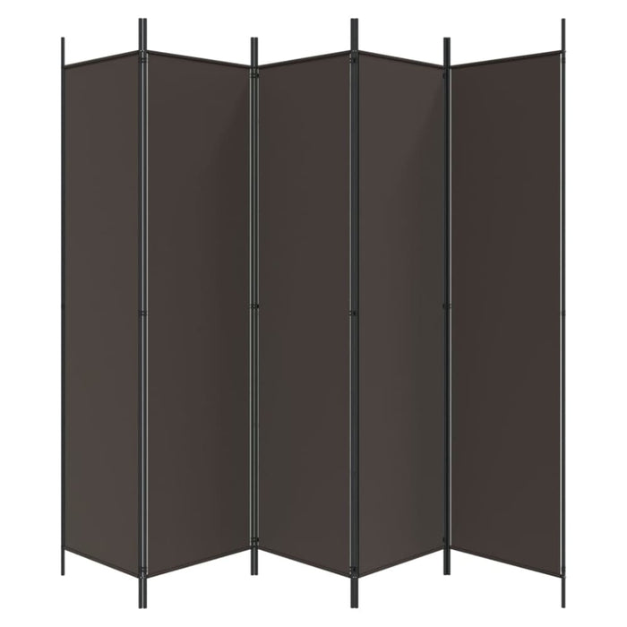 6-panel Room Divider Brown 300x200 Cm Fabric Tpboko