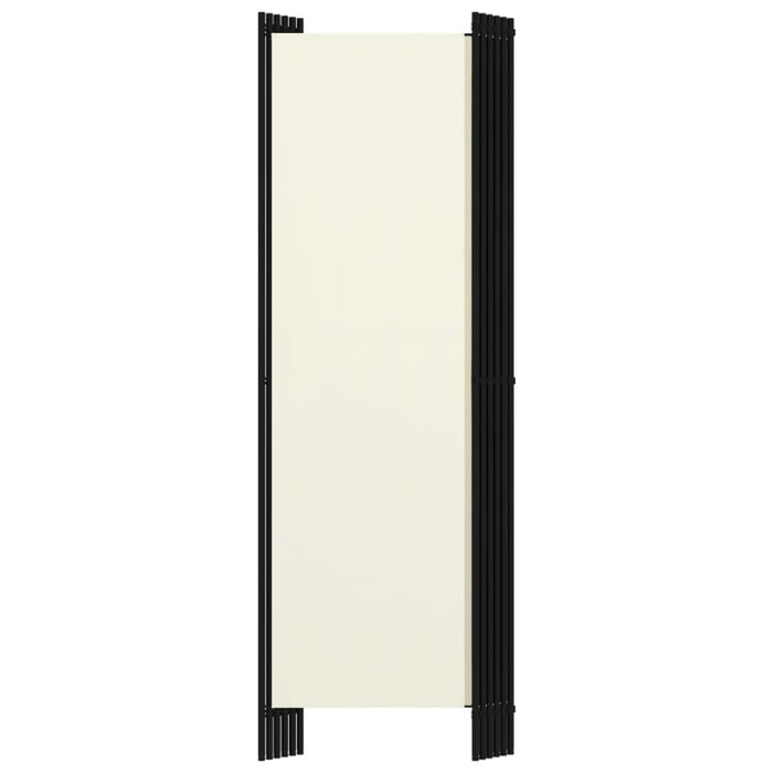 6 Panel Room Divider Cream White Gl38