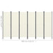 6 Panel Room Divider Cream White Gl38