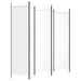 6-panel Room Divider White 300x200 Cm Fabric Tpbokb