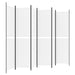 6-panel Room Divider White 300x200 Cm Fabric Tpbxtn