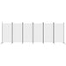 6-panel Room Divider White 520x180 Cm Fabric Tpbxib