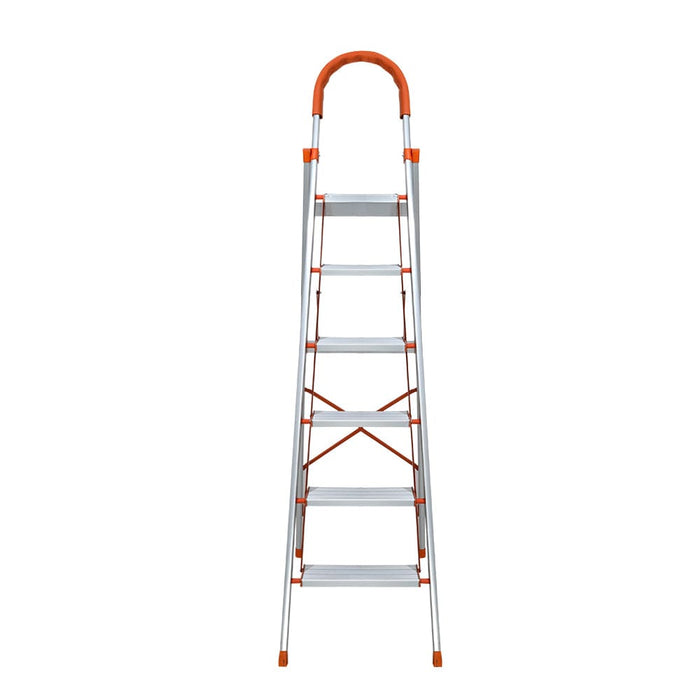 6 Step Ladder Multi-purpose Folding Aluminium Light Weight