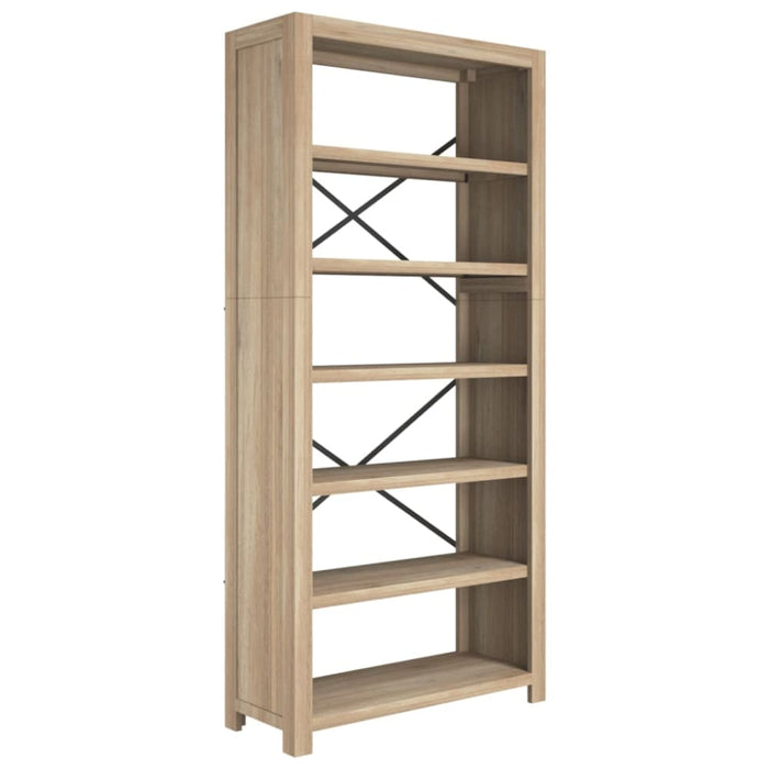 6-tier Bookcase 80x30x170 Cm Solid Wood Acacia Tapbnt