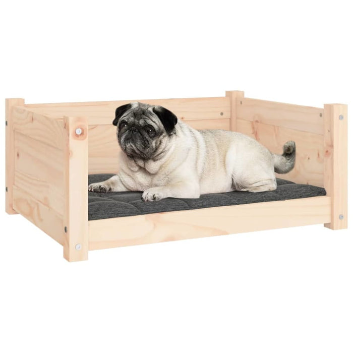 Dog Bed 65.5x50.5x28 Cm Solid Pine Wood Nxoaai