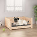 Dog Bed 65.5x50.5x28 Cm Solid Pine Wood Nxoaai