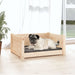 Dog Bed 65.5x50.5x28 Cm Solid Pine Wood Nxoaai