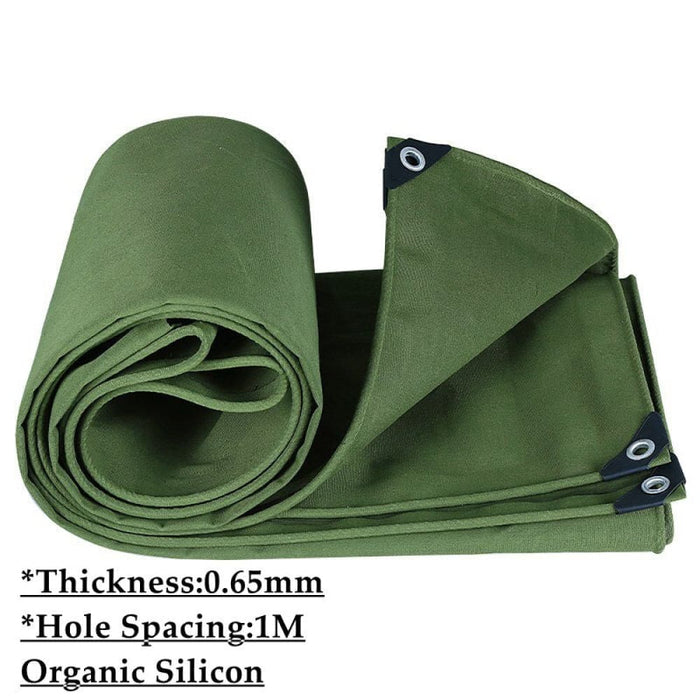 0.65mm Heavy Duty Canvas Sunshade Organic Silicon Cloth