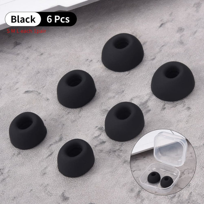 6pcs Noise Reduction Oval Mouth Silicone Ear Tips For Oppo