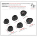 6pcs Oval Mouth Noise Cancelling Ear Tips For Xiaomi Huawei